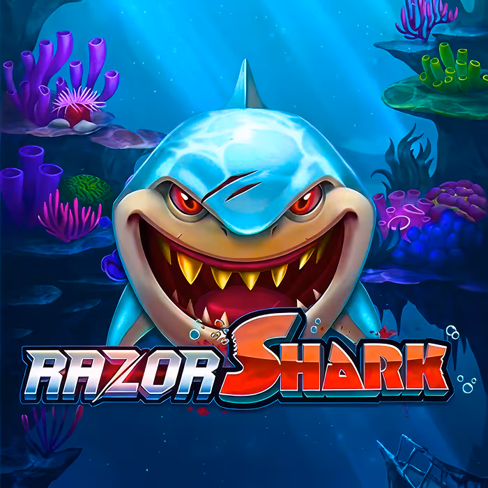 Razor Shark - Underwater thriller slot featuring mystery stacks and razor reveal features